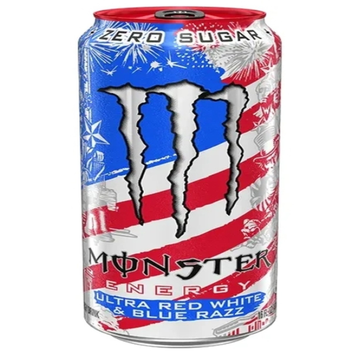 Monster ultra red white blue razz 473ml USA